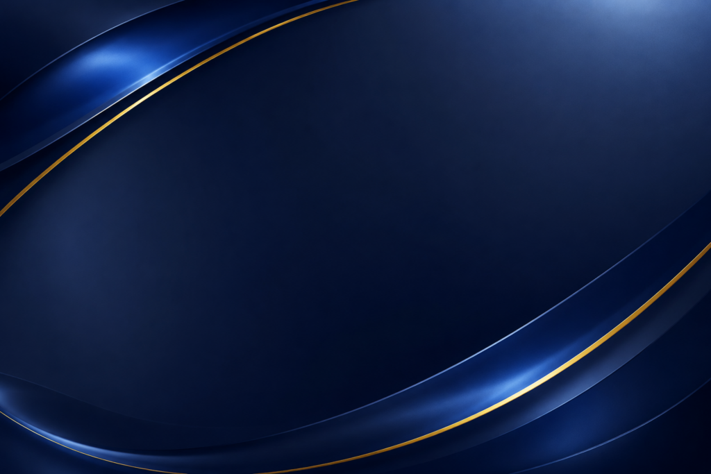 Abstract navy and blue background with gold accent lines for the Image Gallery hero